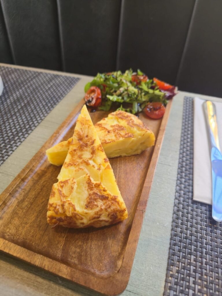 Tortilla española Spanish omelette with salad